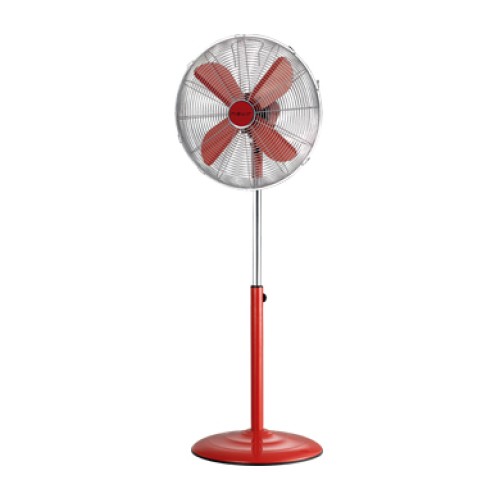 Ventilador de Pie rojo 4 aspas