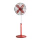 Ventilador de Pie rojo 4 aspas