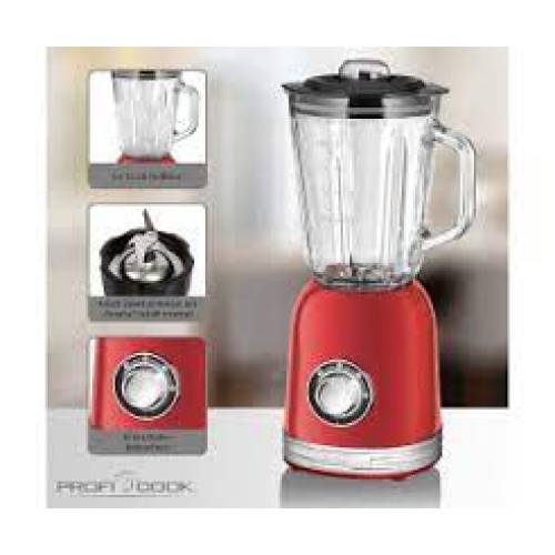 ProfiCook Mezclador vintage universal PC-UM 1195 rojo