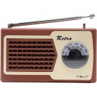 Radio de bolsillo retro color marrón NVR200