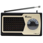 Radio de bolsillo retro color negro NVR200