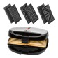 Sandwichera Clatronic con placas extraíbles 3 en 1 